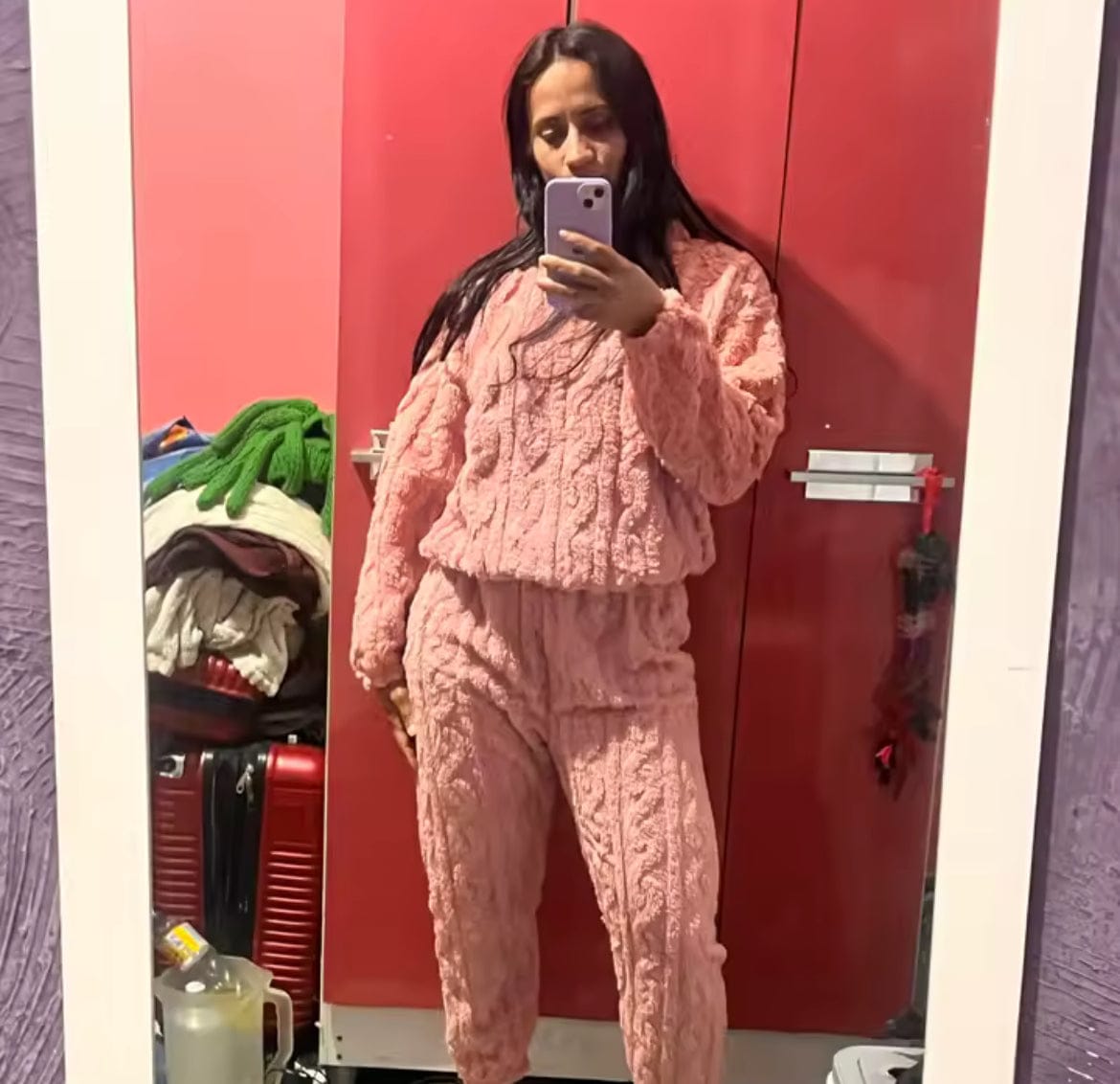 Customer photo review of CozyDelora™ | Set Pigiama Premium