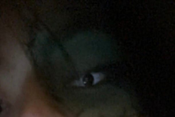 Customer photo review of Halloween Whiteout Prescription Colored Contact Lenses