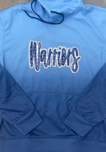 Customer photo review of Navy Blue Sequin on Velvet