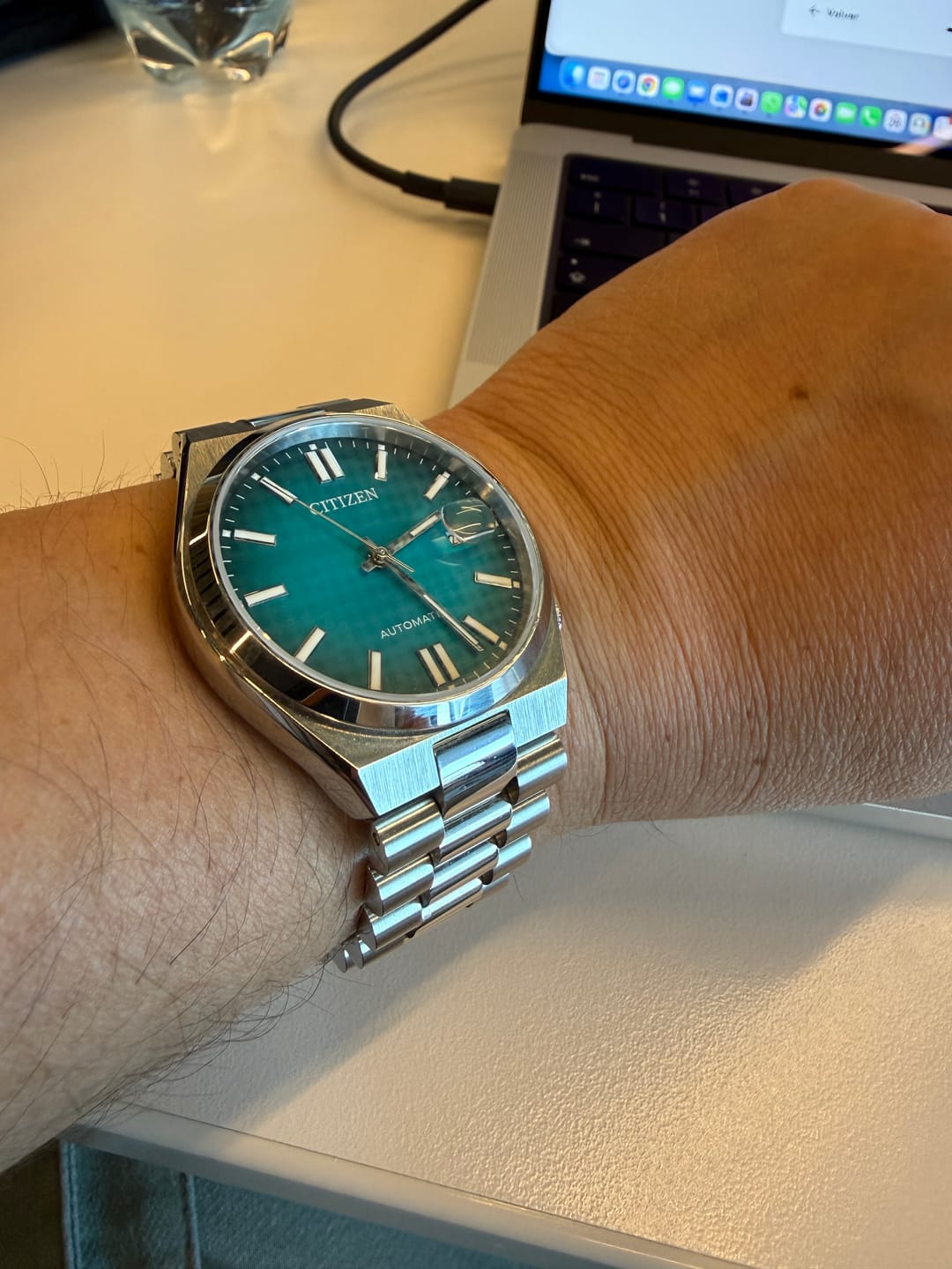 Customer photo review of Reloj Citizen Automatic NJ0151-88X Tsuyosa Sapphire 40mm