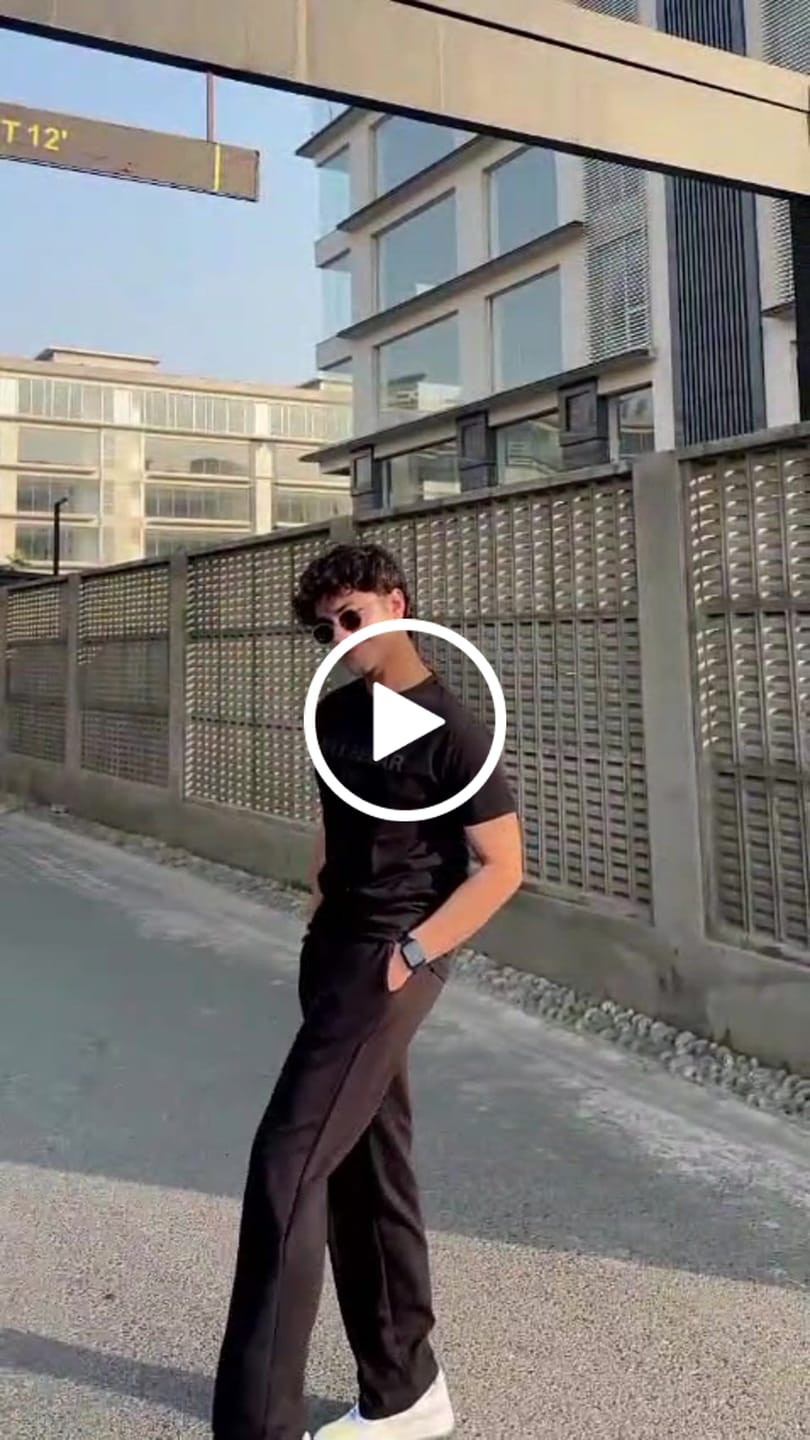 Customer video review of P&B Mens Wide Leg Trousers Pack of 3