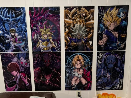 Customer photo review of Possessed Fighting Suit Plexi Glass Wall Art