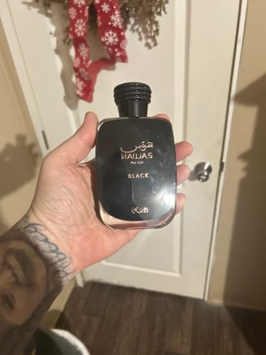 Customer photo review of Rasasi Hawas Black Eau De Parfum Spray for Men - 3.4 oz