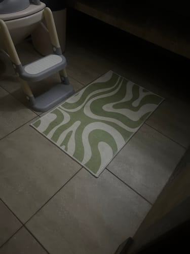 Customer photo review of Rondafa- Printed Bath Mat