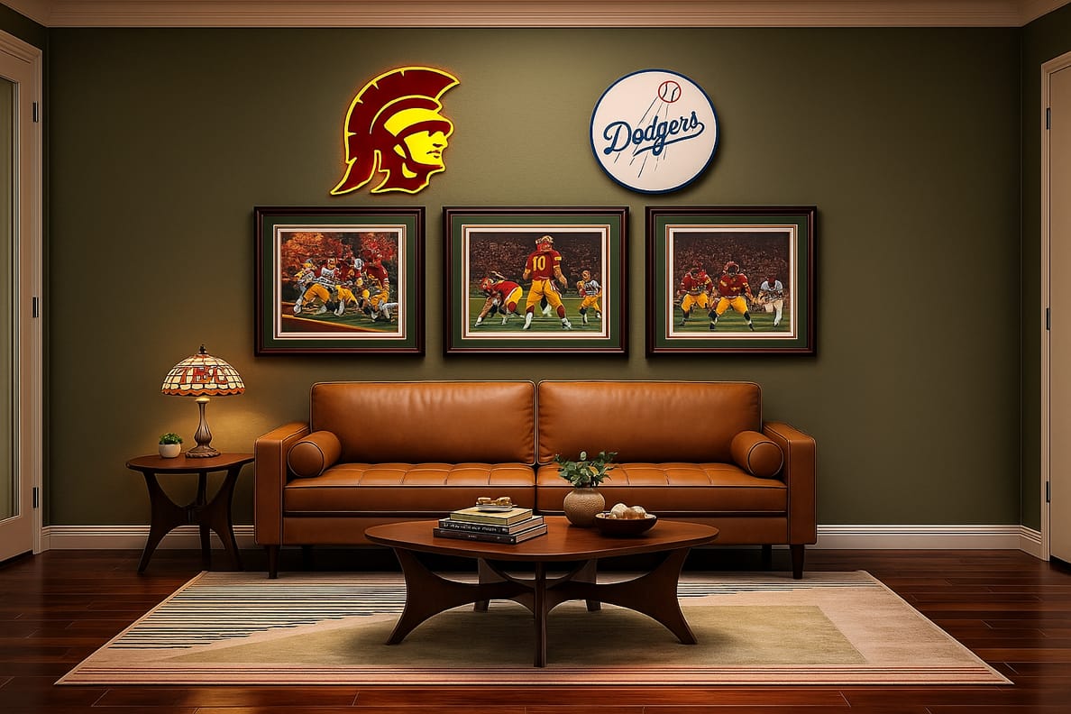 Customer photo review of USC Southern California Trojan Mascot 3D Vintage Metal Wall Art