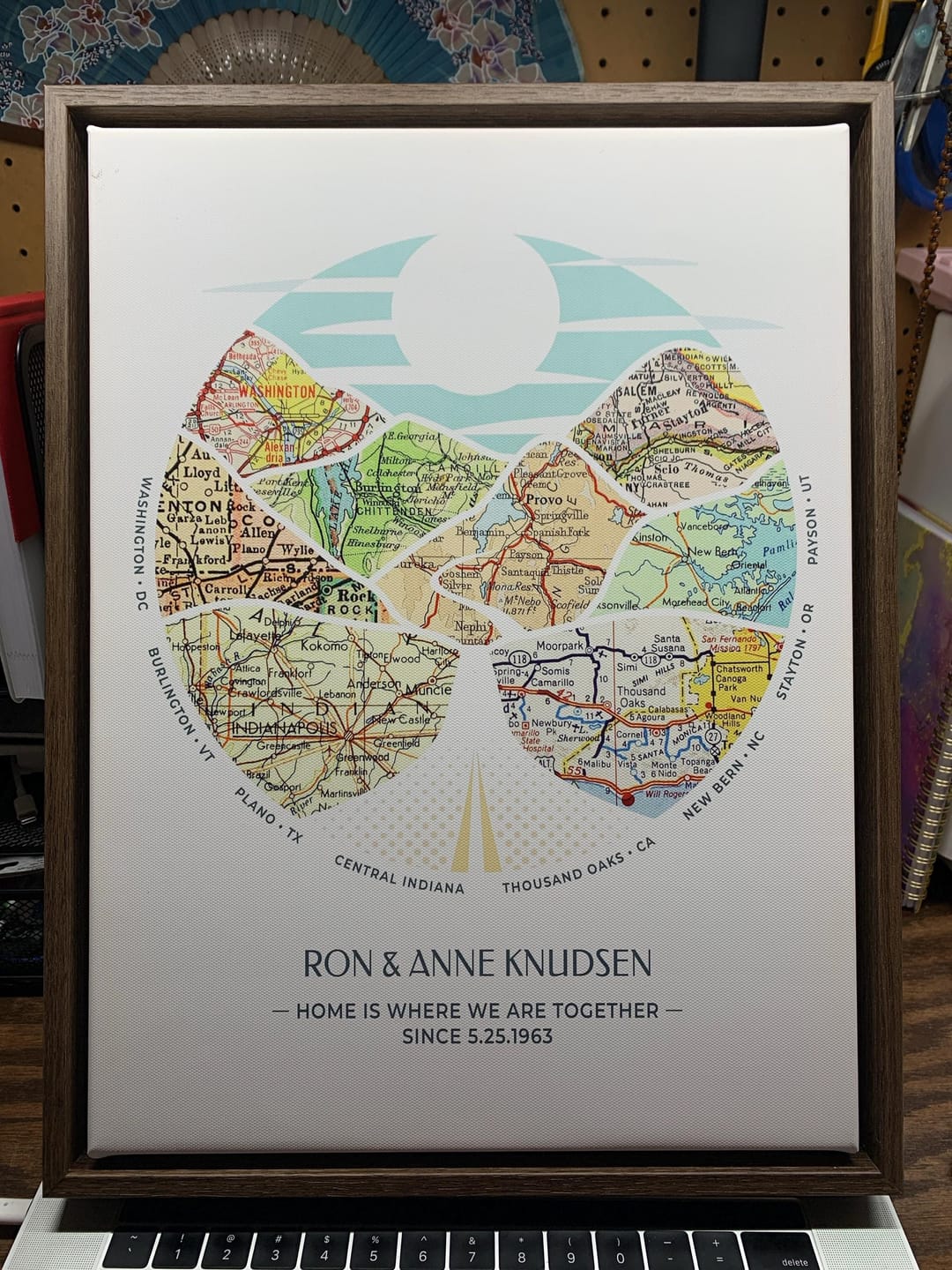 Customer photo review of Wanderlust Map [Digital Only]