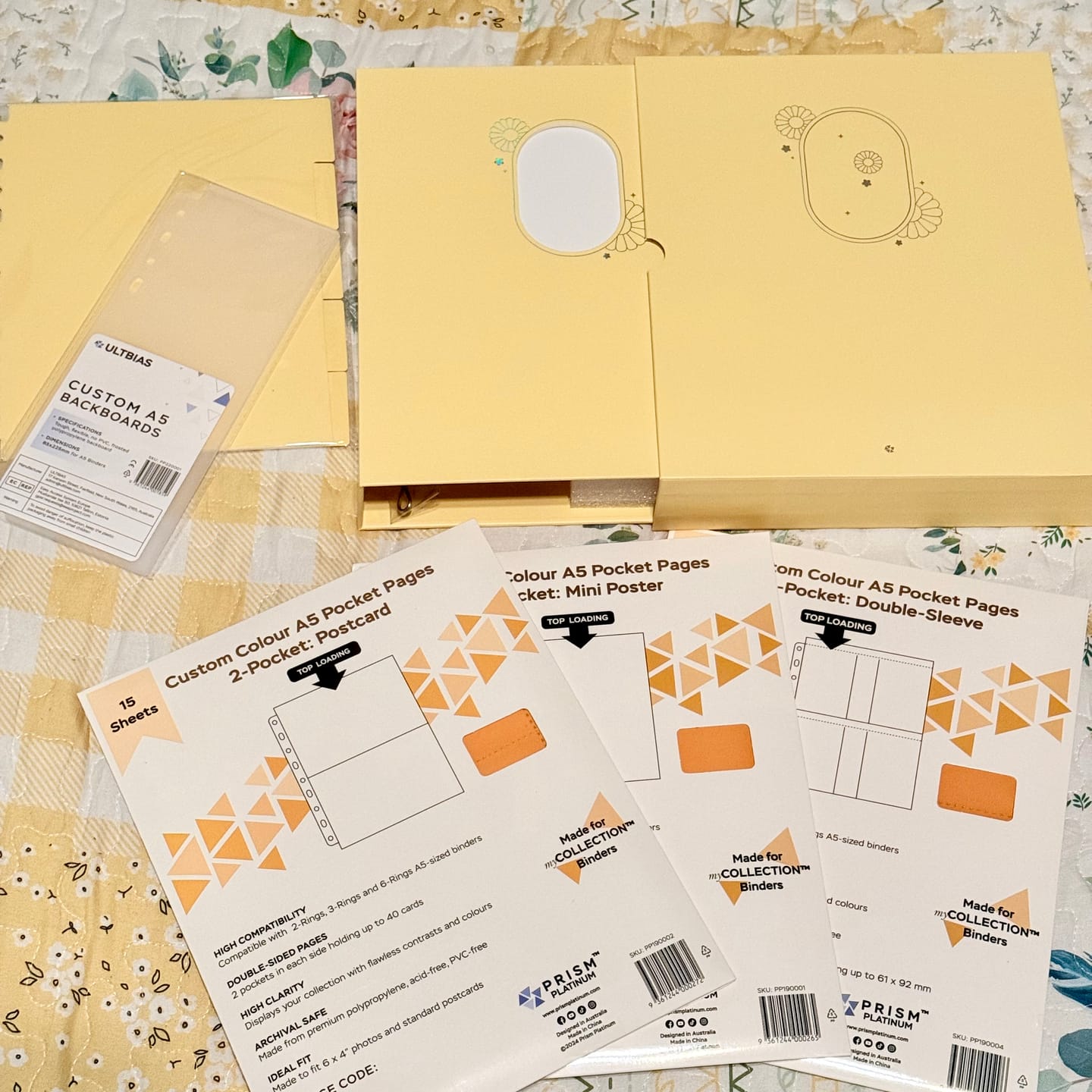 Customer photo review of Custom A5 4-Pocket Pages - Double Sleeve - Colored