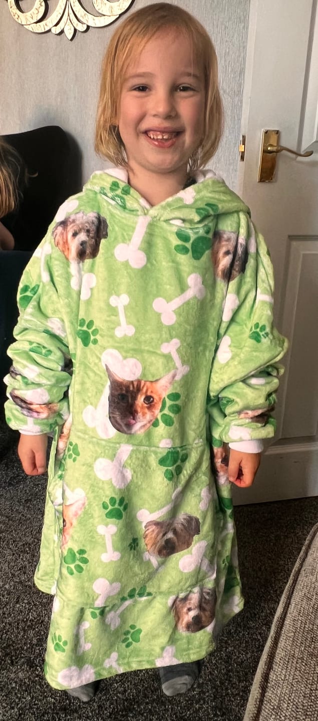 Customer photo review of Custom Dog Hoodie