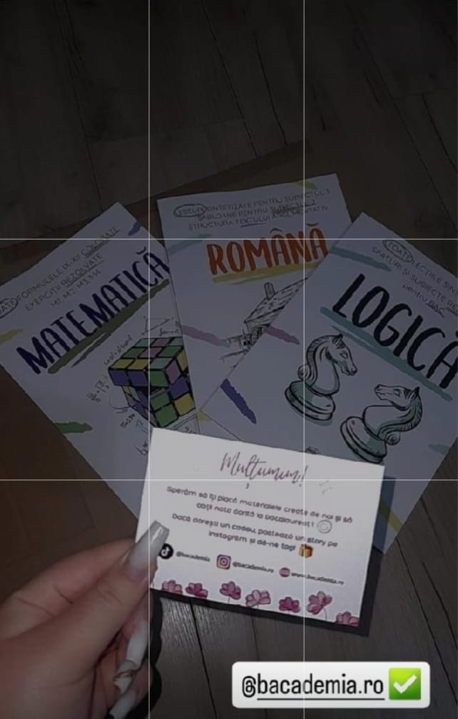 Customer photo review of Pachet Bacalaureat (Română + Matematică + Logică) Bacademia
