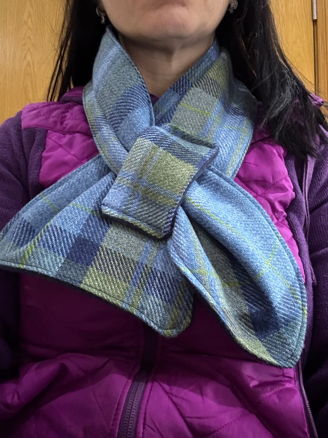 Customer photo review of Tartan Wool Touch Fabric