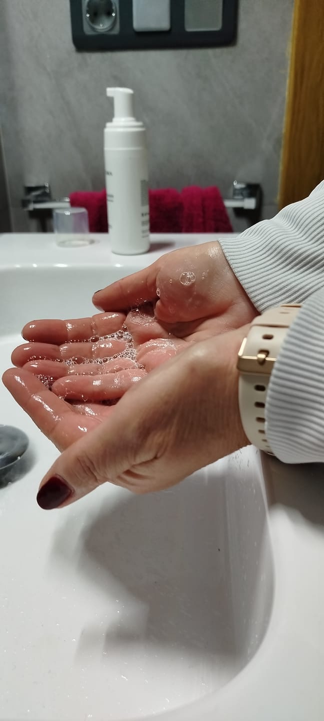 Customer photo review of Cell Reset Mousse Cleanser