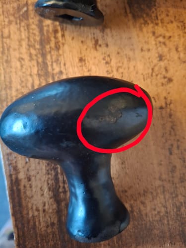 Customer photo review of Cast Iron Door Knob 60mm - Mortice Octagonal Design 60mm dia