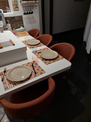 Customer photo review of by fonQ Dot Eetkamerstoel - Terracotta