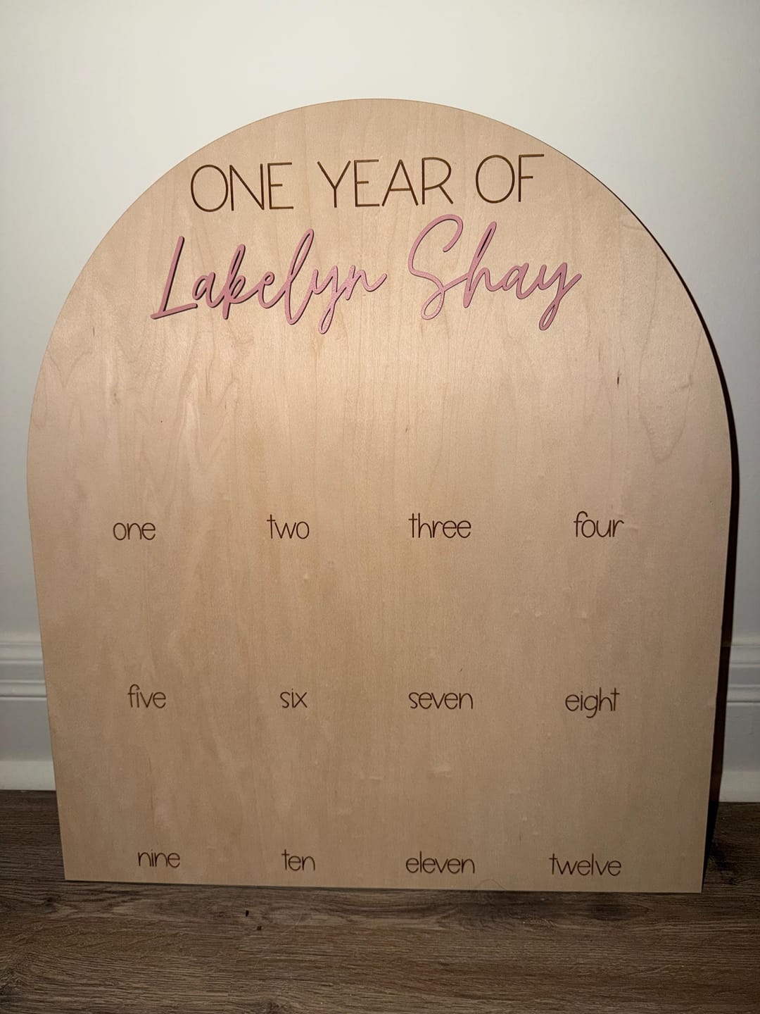 Customer photo review of One Year Of Photo Board