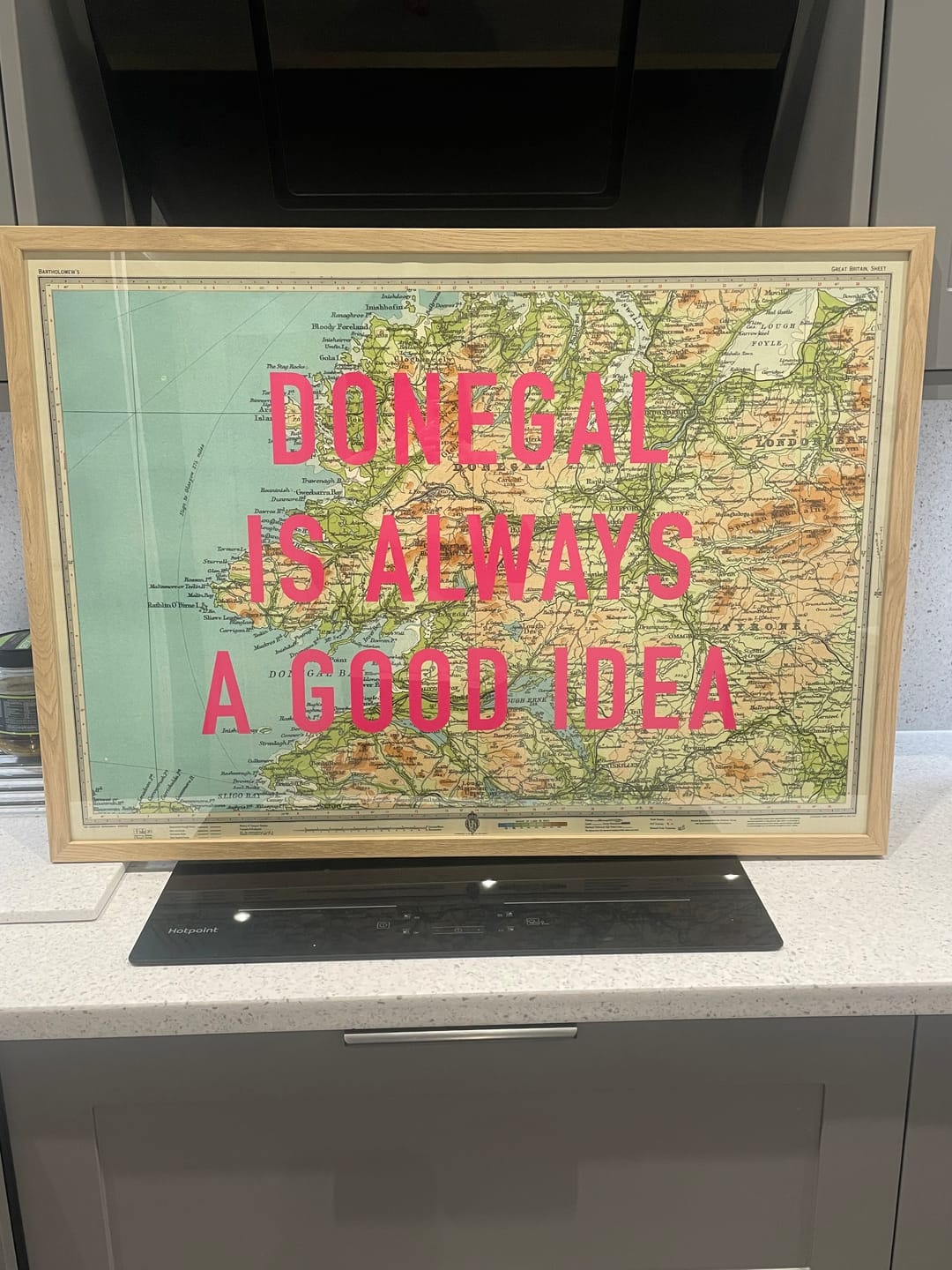 Customer photo review of Custom Pop Art Map Print (Any Location)