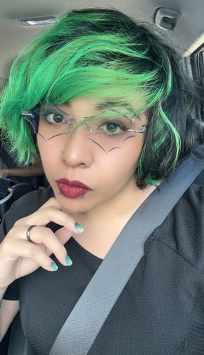 Customer photo review of Batty Eyeglasses