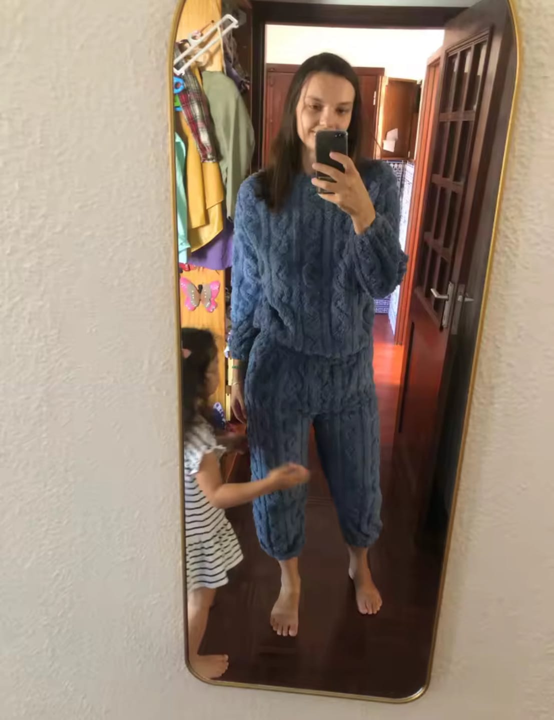 Customer photo review of CozyDelora™ | Set Pigiama Premium
