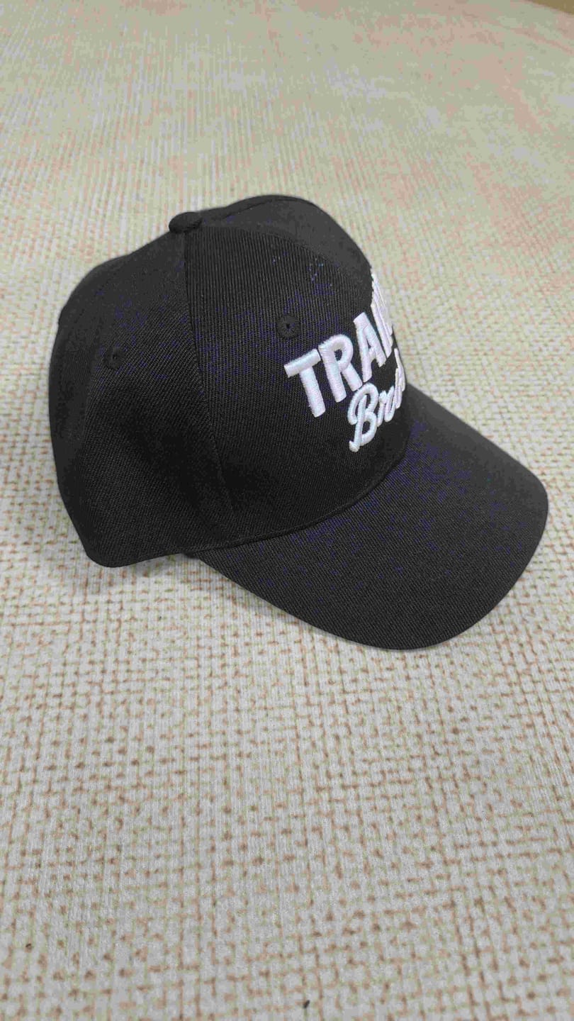 Customer photo review of Custom Royal White-Light Blue 3D Puff Embroidery Flat Embroidery Curved Eaves Sport Design Baseball Cap