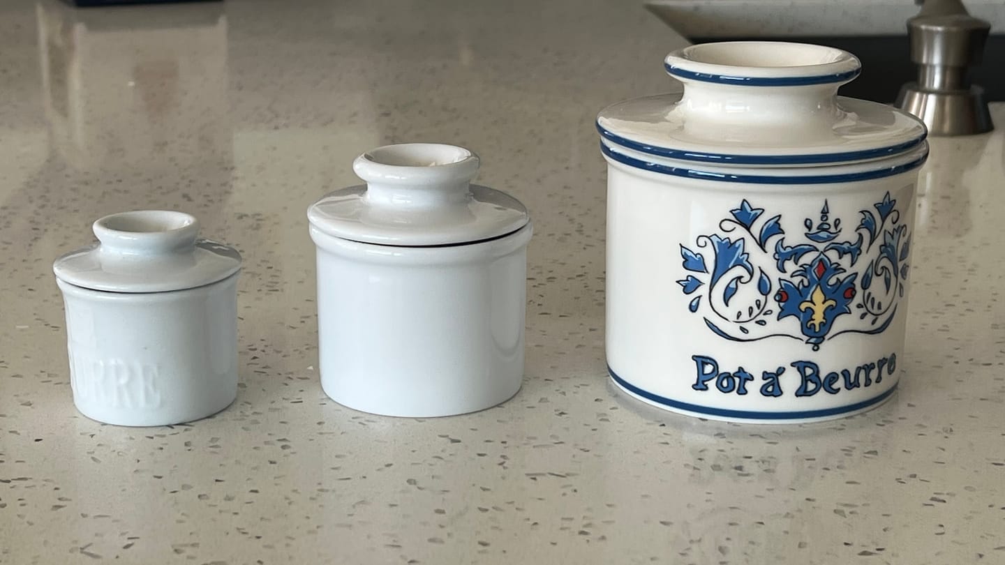 Customer photo review of Butter Bell® Petit Crock Set – Classic White, Set of 2 • 2.5 Tablespoons Each 🧈