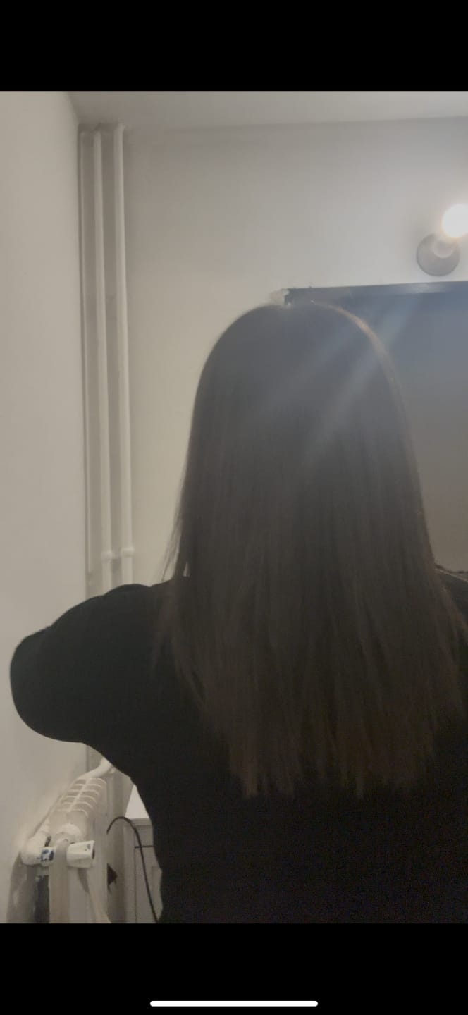 Customer photo review of Lissage Au Tanin Salvatore Blue Gold