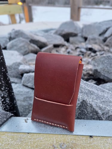 Customer photo review of Slimmad plånbok i äkta läder