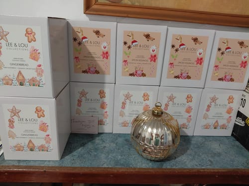 Customer photo review of Gold Bauble | Gingerbread Scent