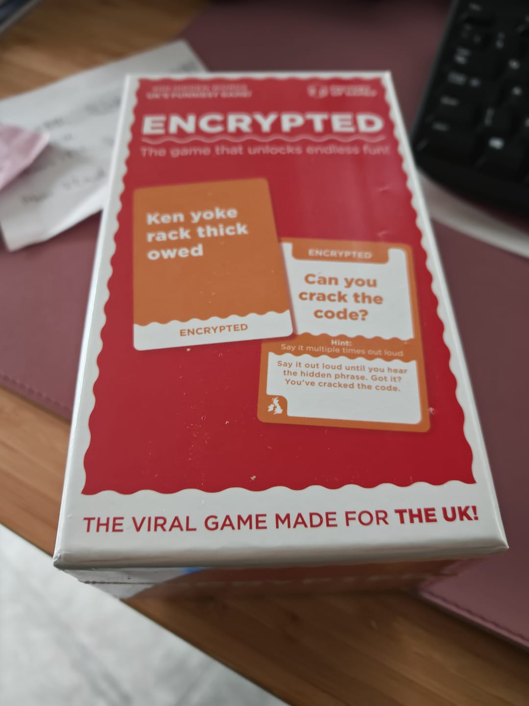 Customer photo review of Encrypted | UK Edition
