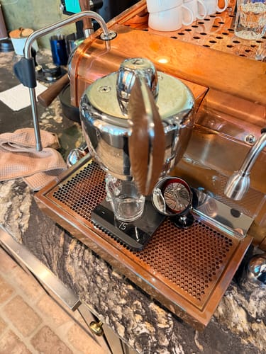 Customer photo review of Espresso Shot Mirror
