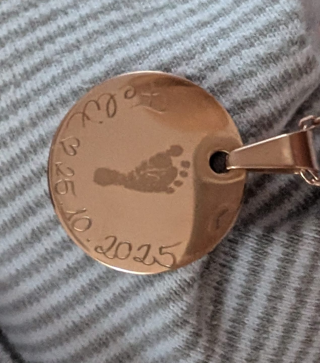 Customer photo review of Halskette “First Steps” klein mit Abdruck