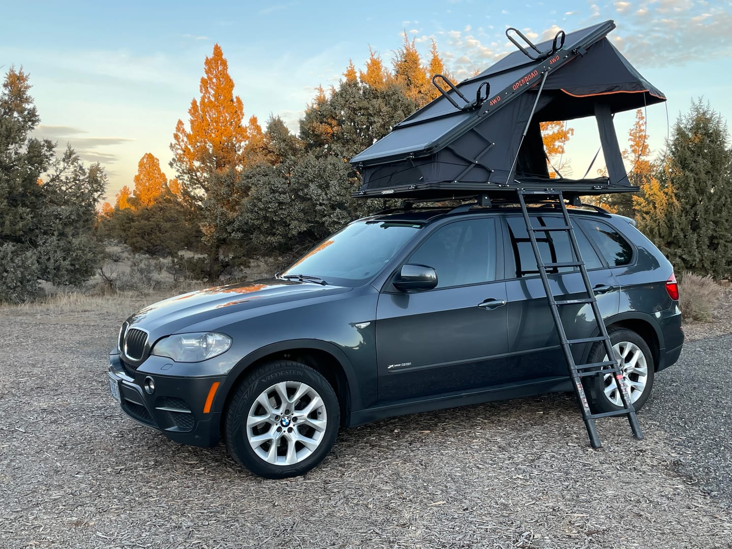 Customer photo review of OPENROAD Aluminum Hard Shell Roof Top Tent-PeakRoof LT V2 Series