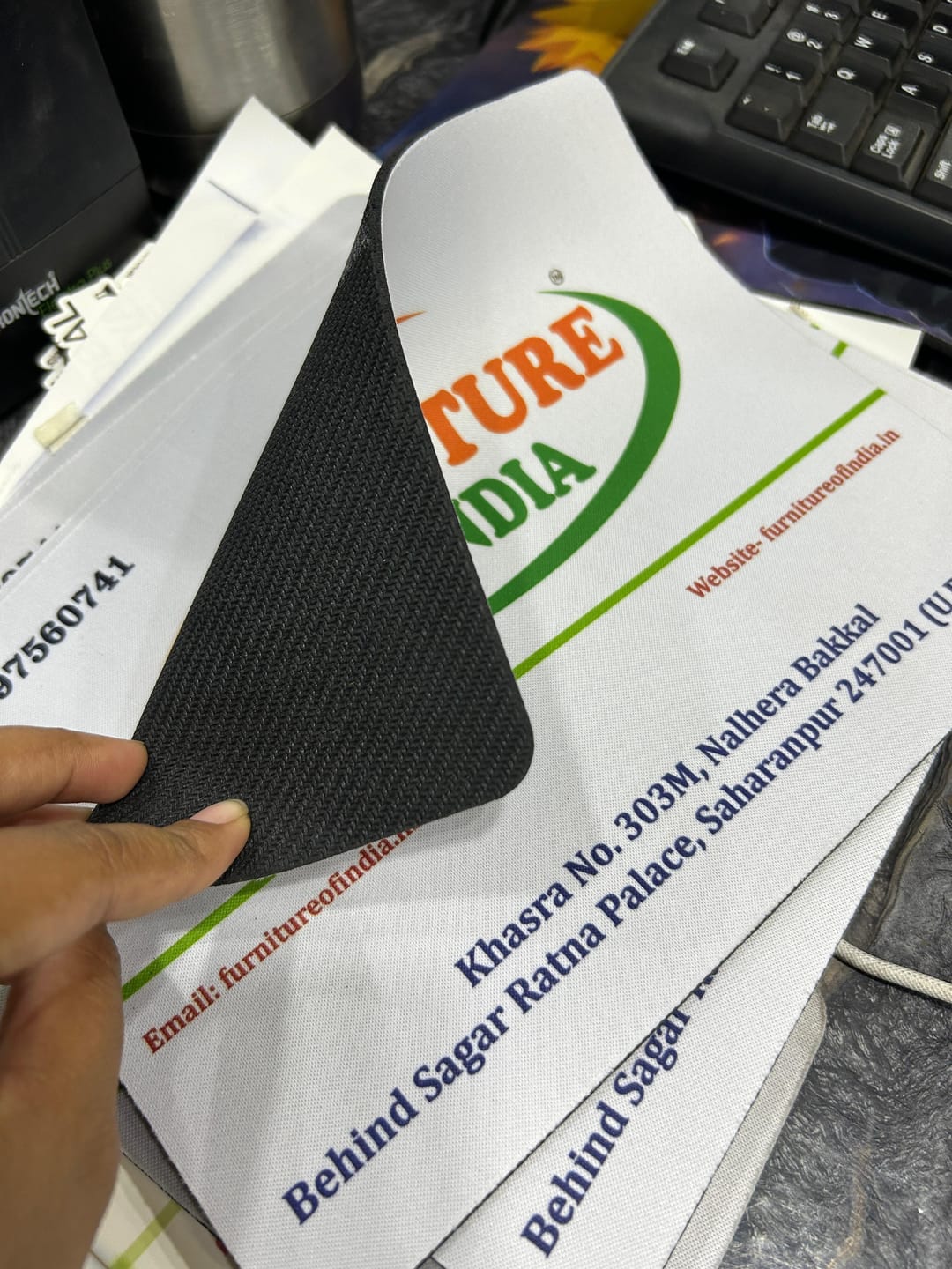 Customer photo review of Customized Mouse Pad | Best for Corporate Gifting | PrintMine.in