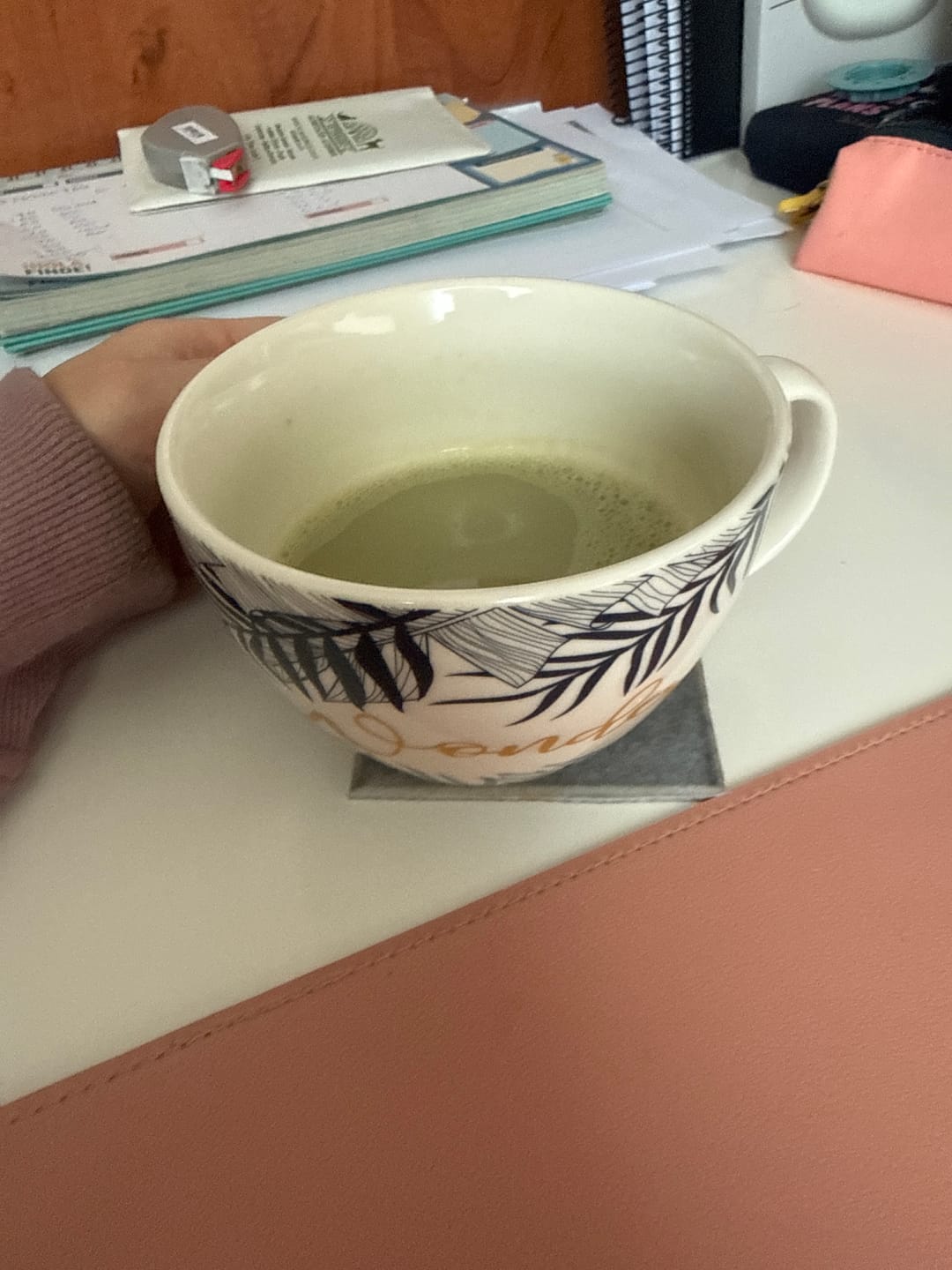 Customer photo review of Té Matcha con Colágeno