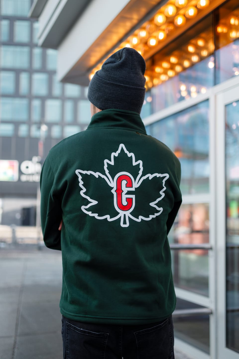 Customer photo review of Canada Varsity Quarter Zip Sweatshirt