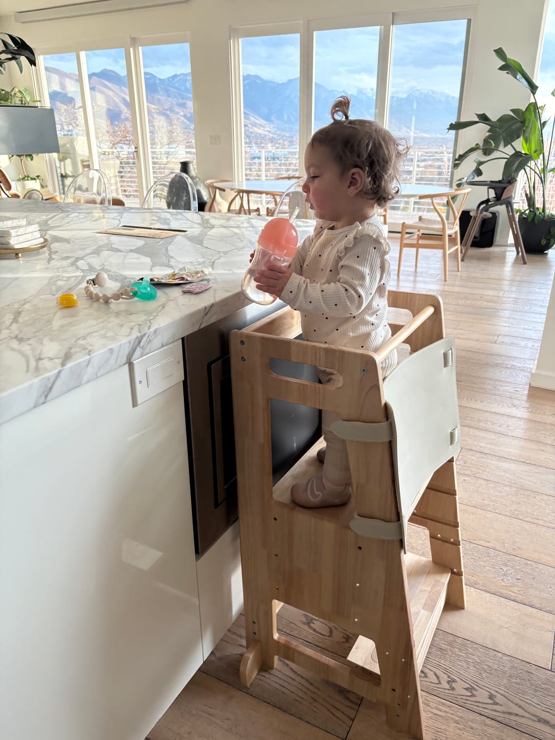 Customer photo review of HARPPA Nordo | Toddler Kitchen Tower