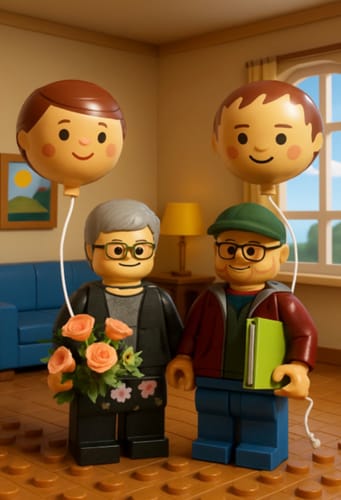 Anja-melanie B. review of Personalisierte Leinwand - Lego-Stil Portrait image 1 out of 1