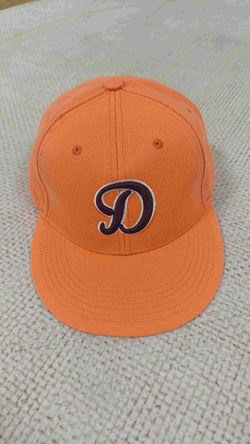 Customer photo review of Custom Royal White-Light Blue 3D Puff Embroidery Flat Embroidery Curved Eaves Sport Design Baseball Cap