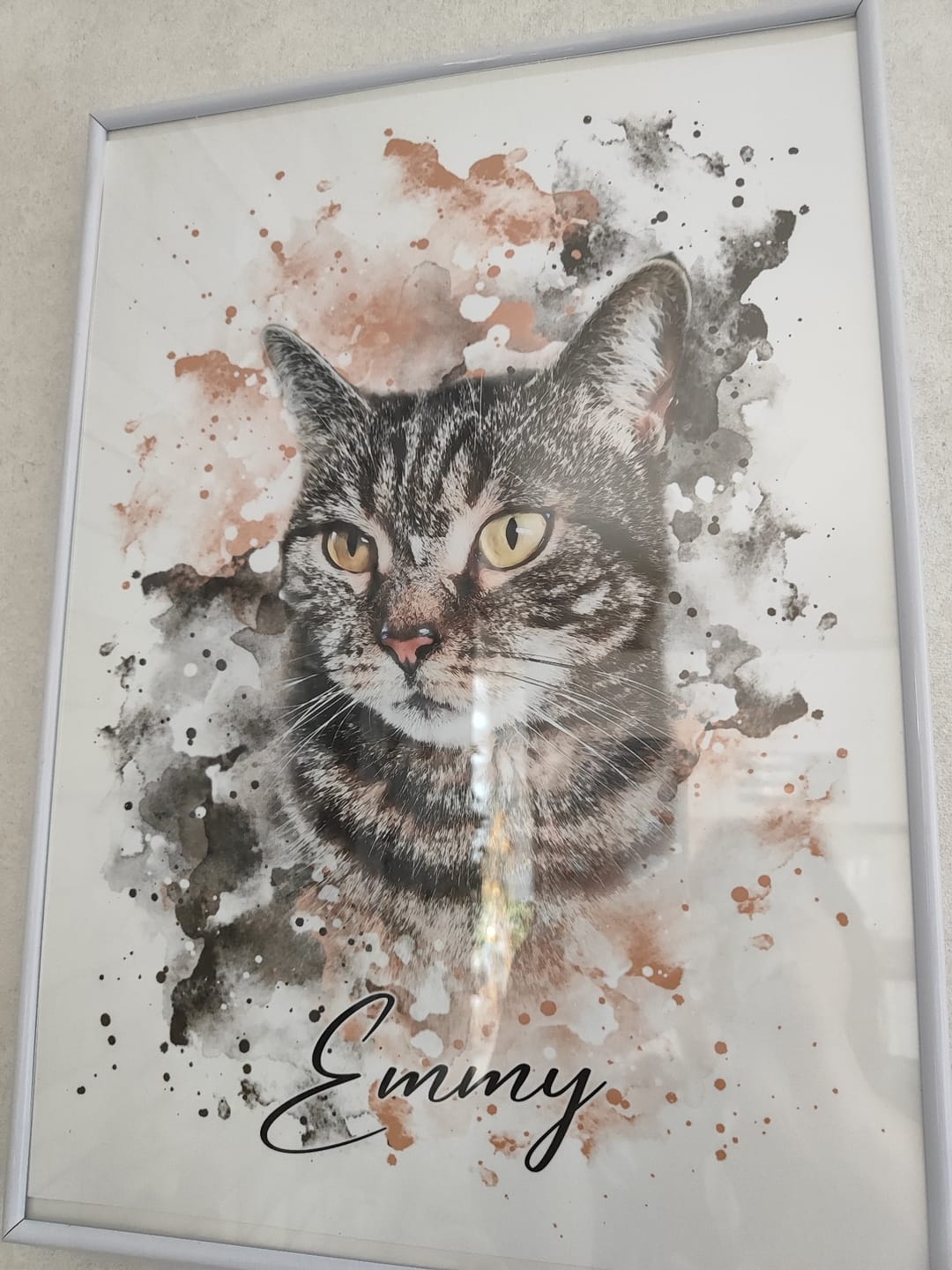 Customer photo review of Tierisches Wasserfarben Portrait