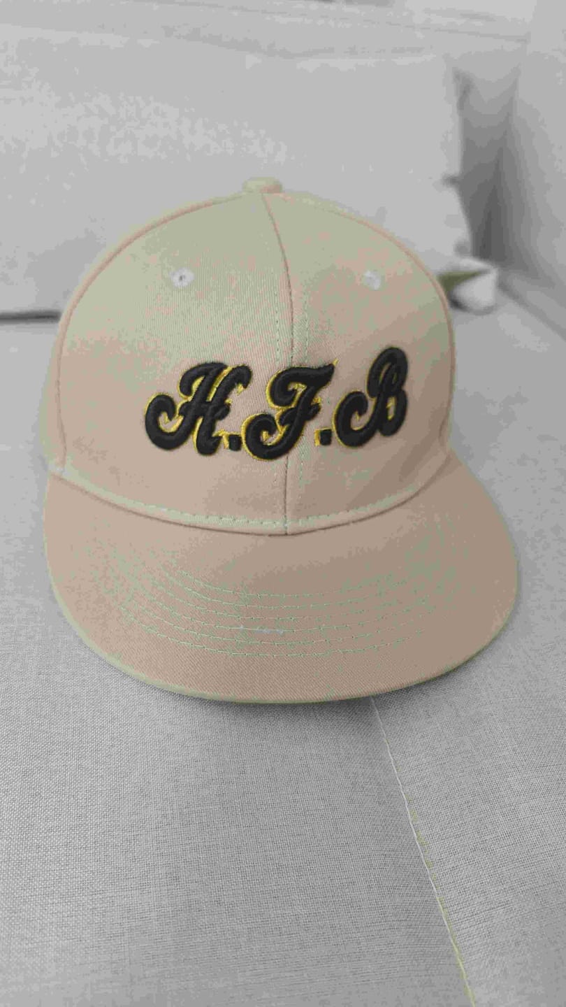 Customer photo review of Custom Royal White-Light Blue 3D Puff Embroidery Flat Embroidery Curved Eaves Sport Design Baseball Cap