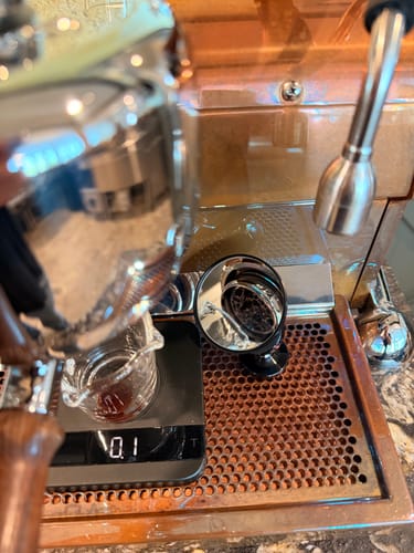 Customer photo review of High Diffusion Espresso Shower Screen - LM, E61, HX, MV