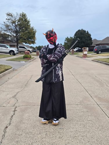 Customer photo review of Handcrafted Hannya Mask
