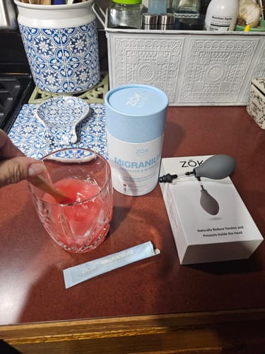 Customer photo review of Migranium - Headache & Migraine Super Formula Drink