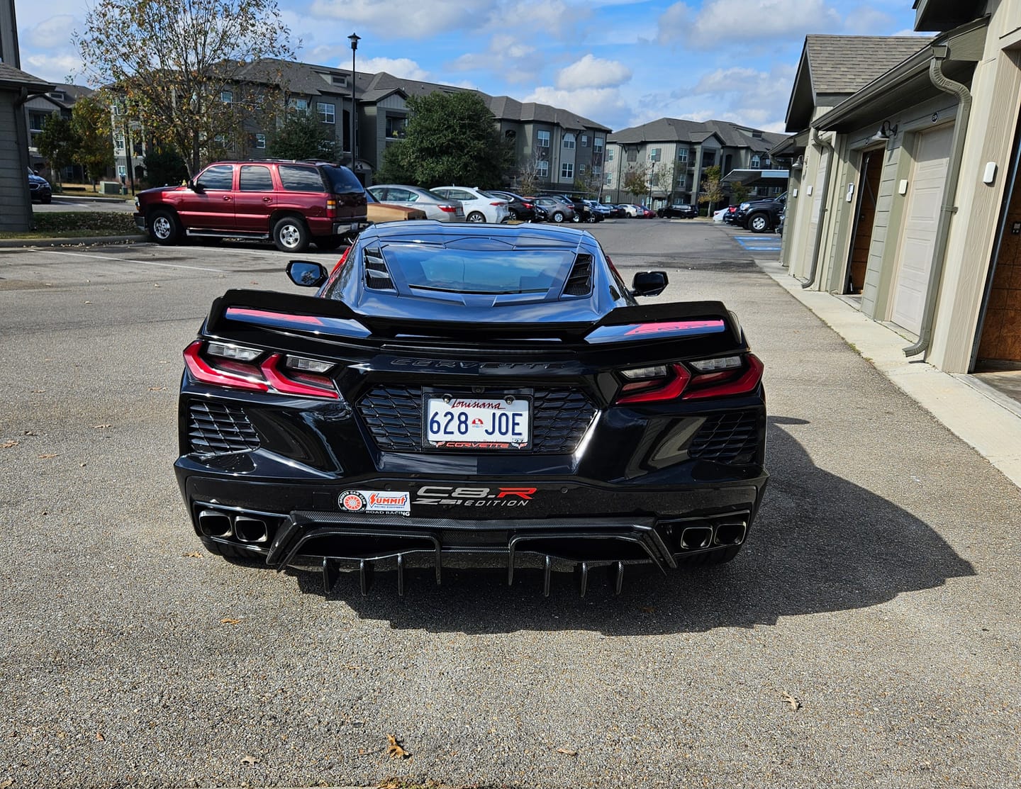 Customer photo review of Chevrolet Corvette C8 License Plate Backing