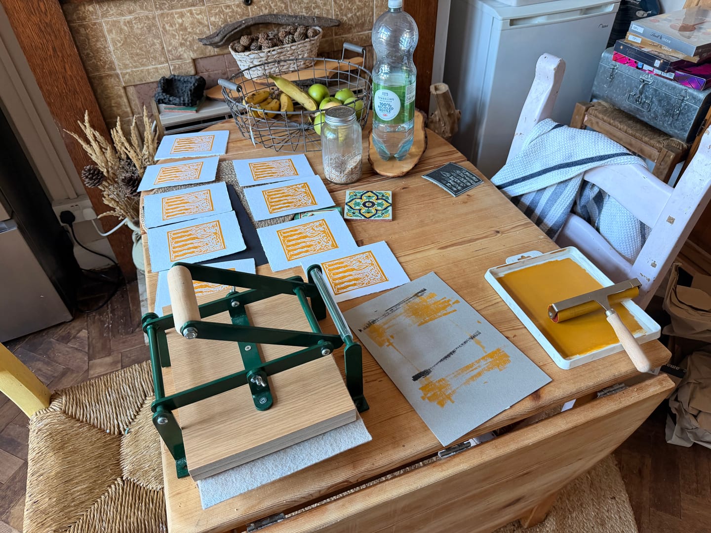 Customer photo review of Artisan Printmaking Hand Lever Press™