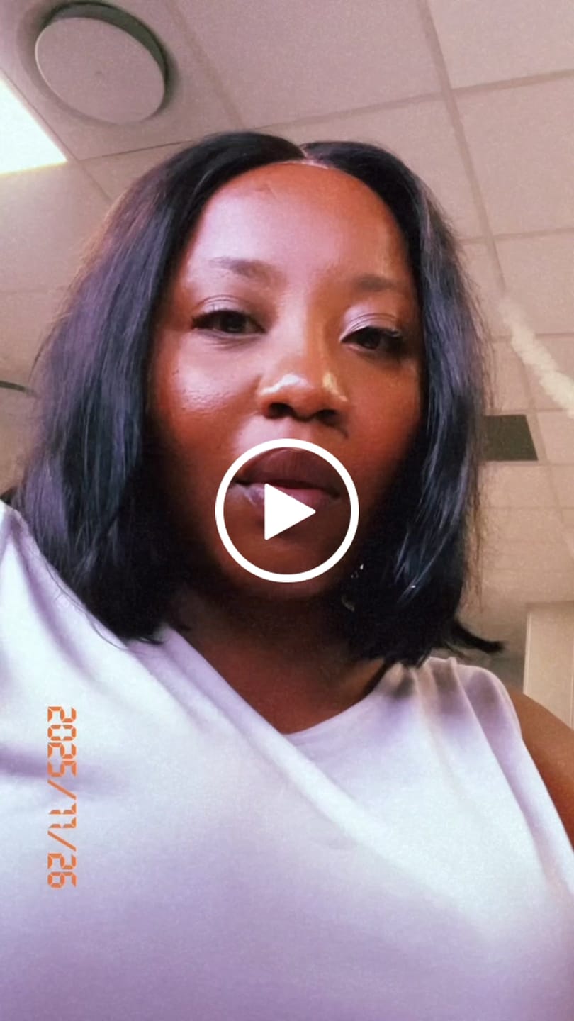 Customer video review of Double Drawn Glue-less Pre- Bleached Bob 8 Inch - 14 Inch With 5 X 5 Closure