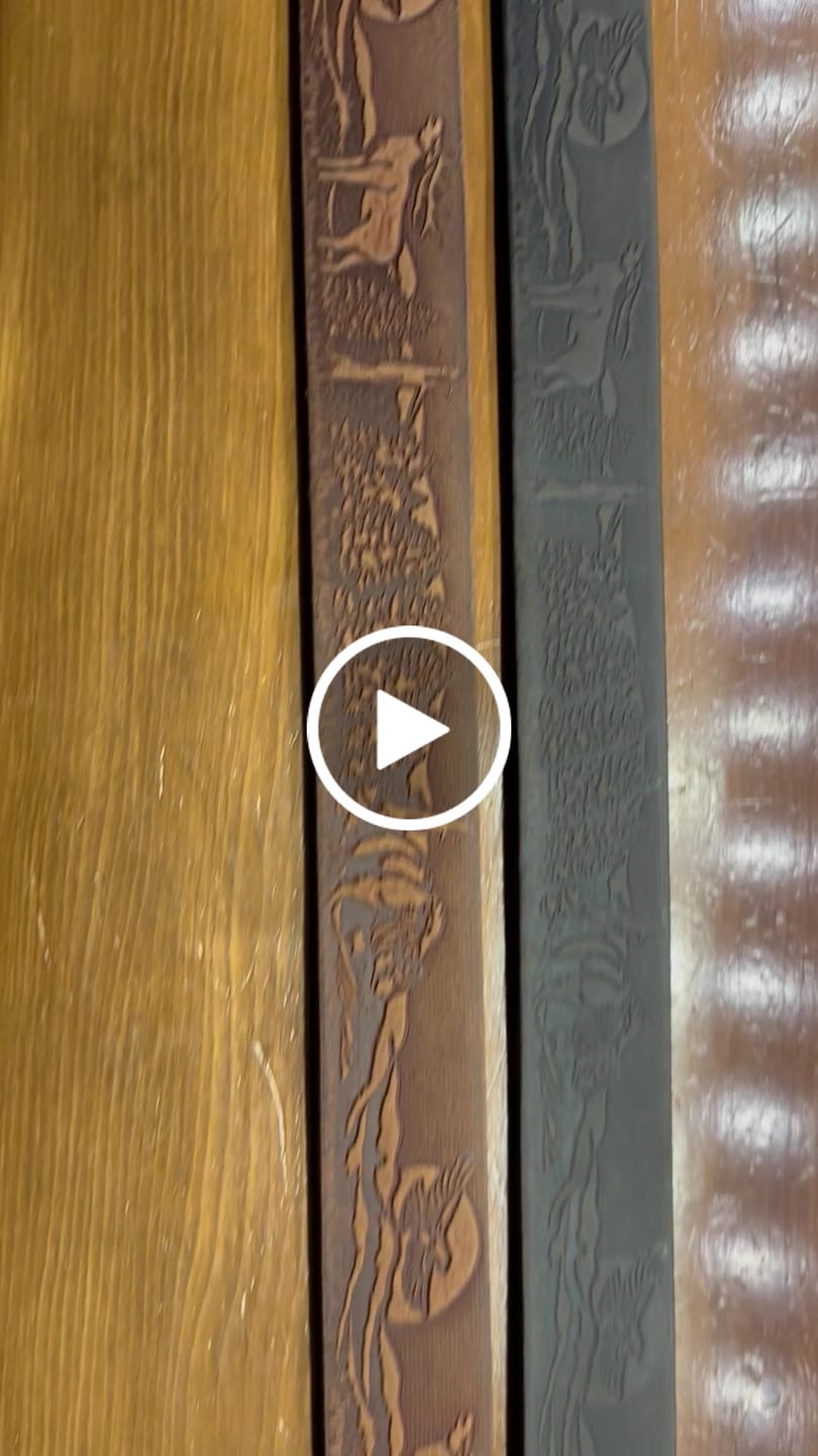 Customer video review of The Wildlife Belt - Natural Tan Embossed Full Grain Leather Belt Made in Canada