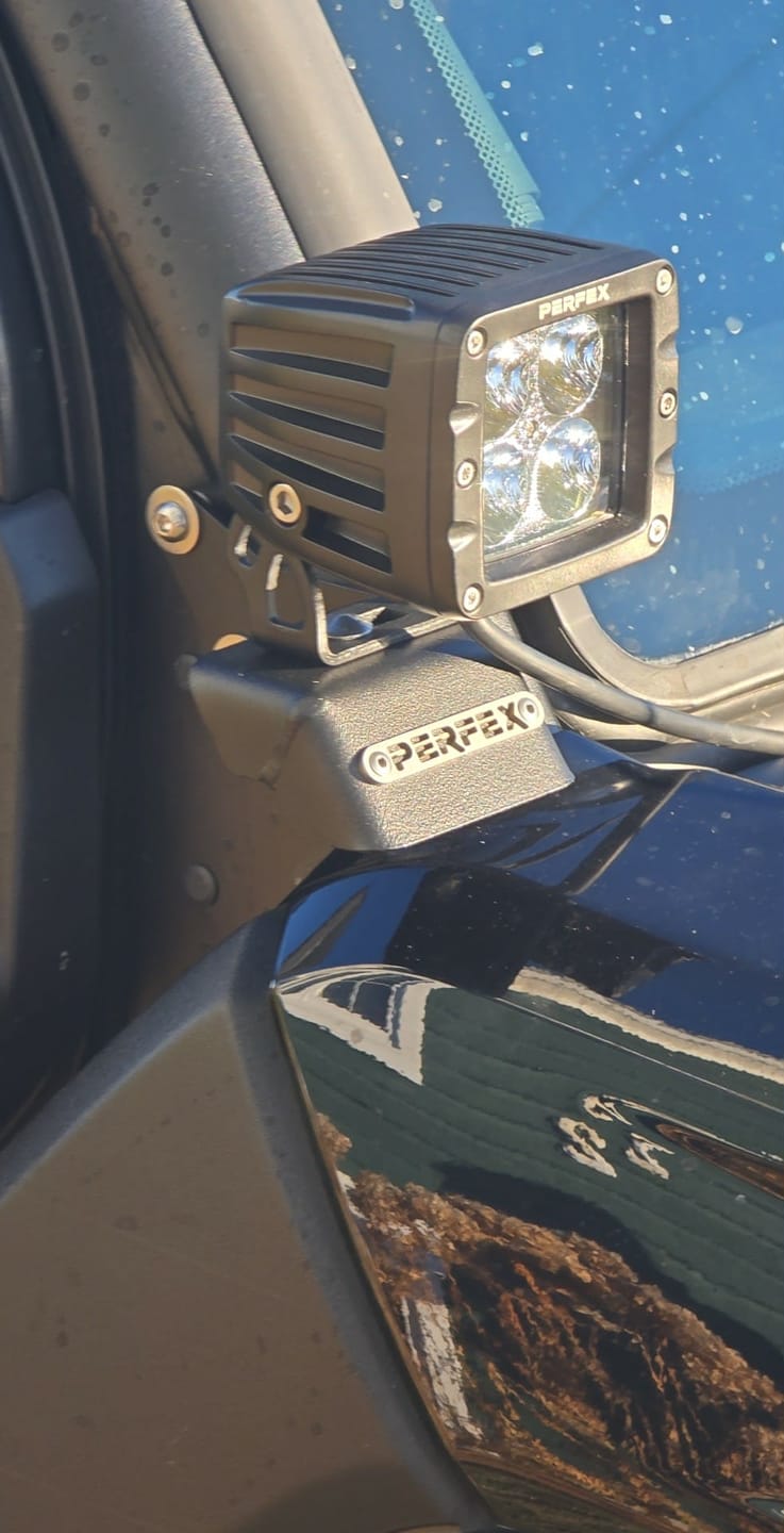 Customer photo review of CFMoto UForce U10 PRO — Front Cube Light Mounting Brackets