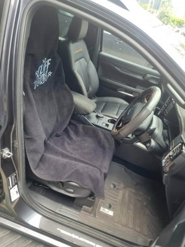 Customer photo review of Waterproof Car Towel Seat Cover