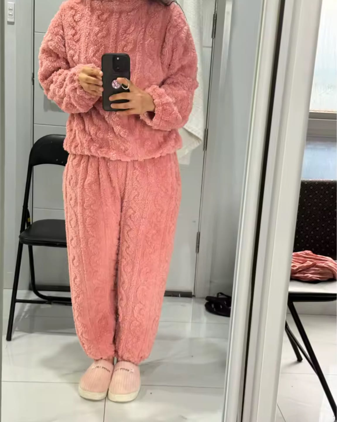 Customer photo review of CozyDelora™ | Set Pigiama Premium