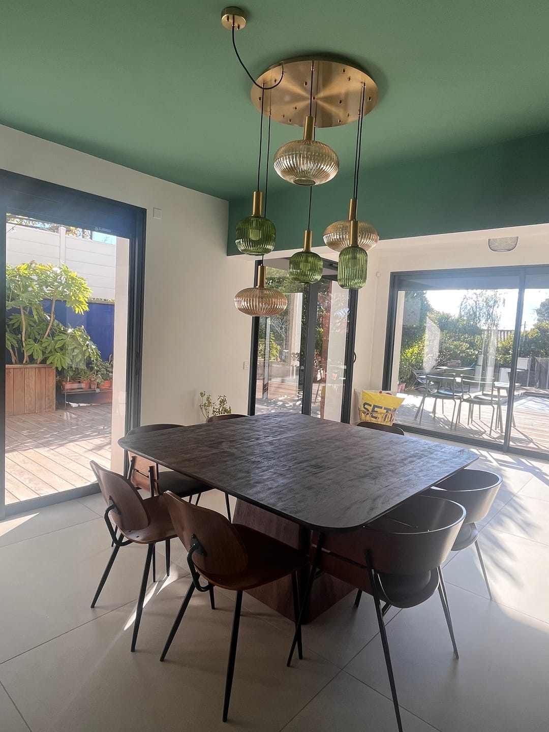 Customer photo review of Suspension chic en verre vintage CRISTALI | 100% Personnalisable