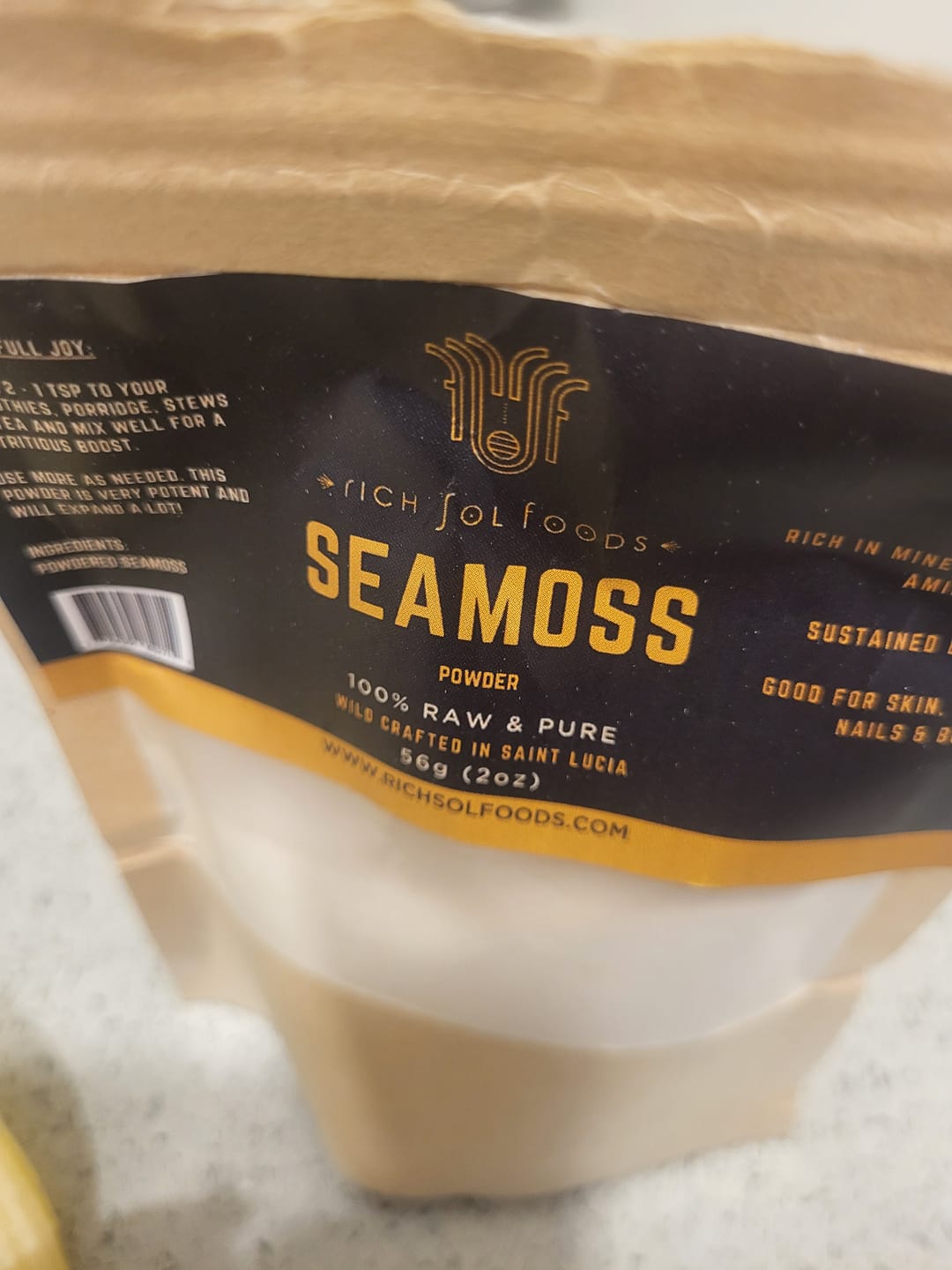 Customer photo review of Seamoss Powder